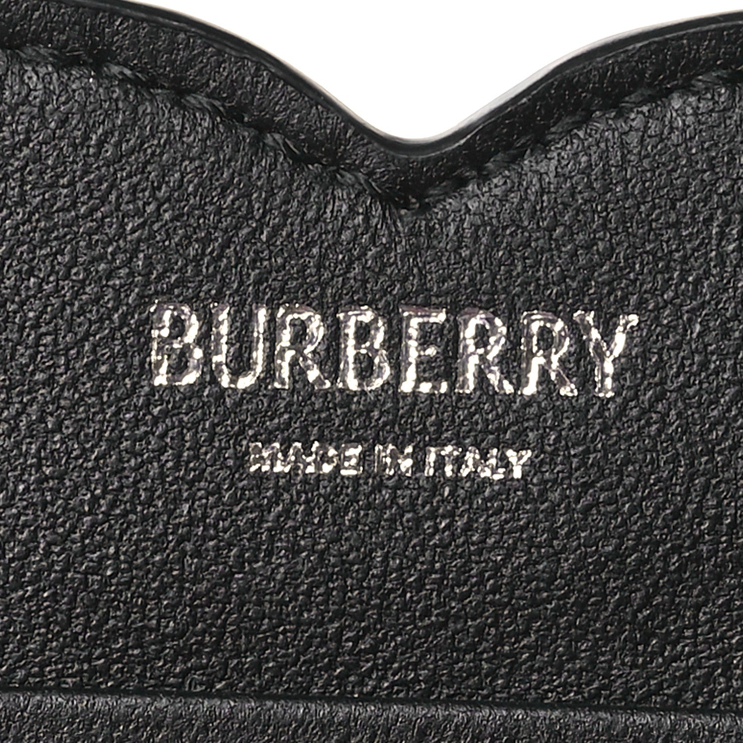 Burberry Grainy Calfskin Chess Card Case Black 6 of 8