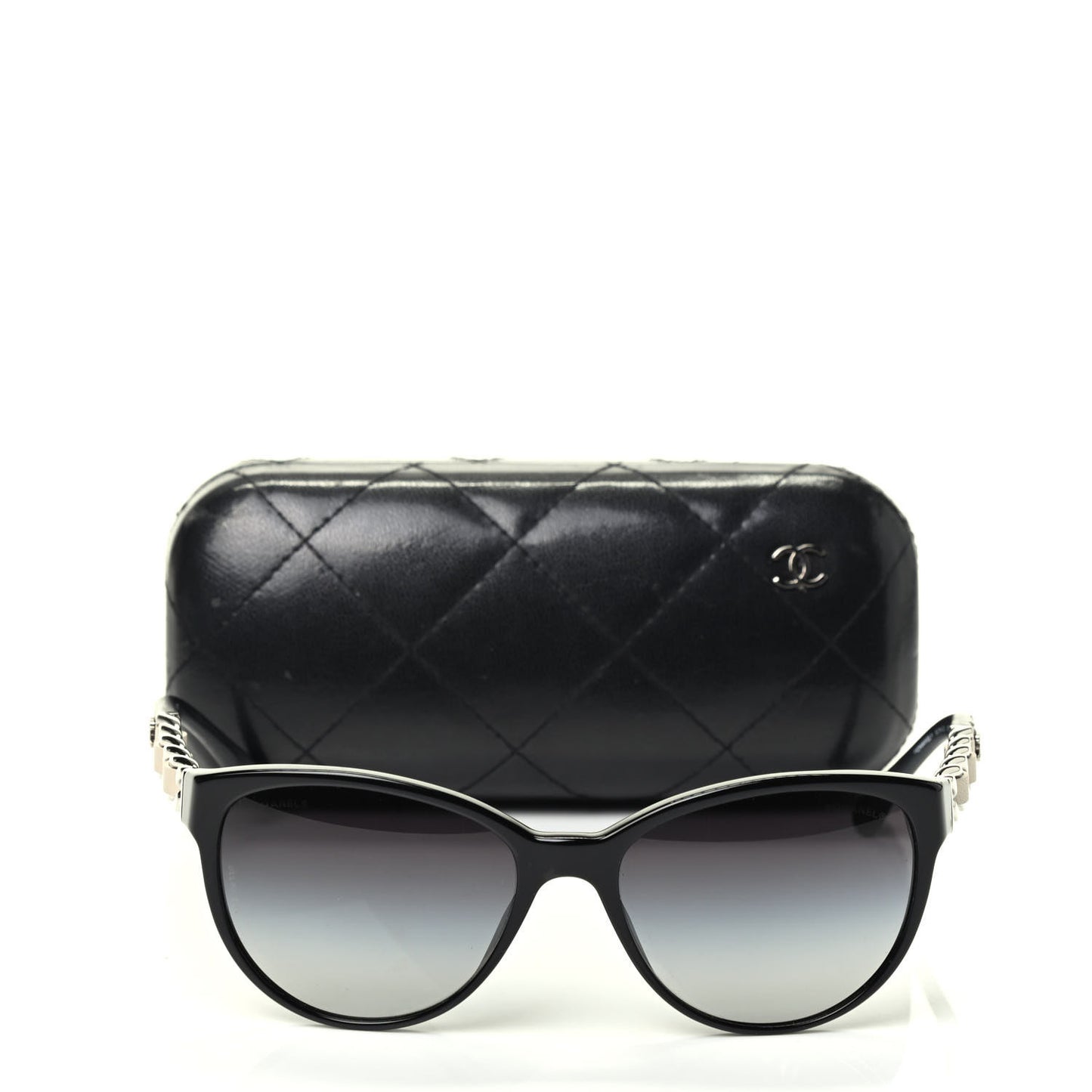 CC Chain Sunglasses 5215Q Black
