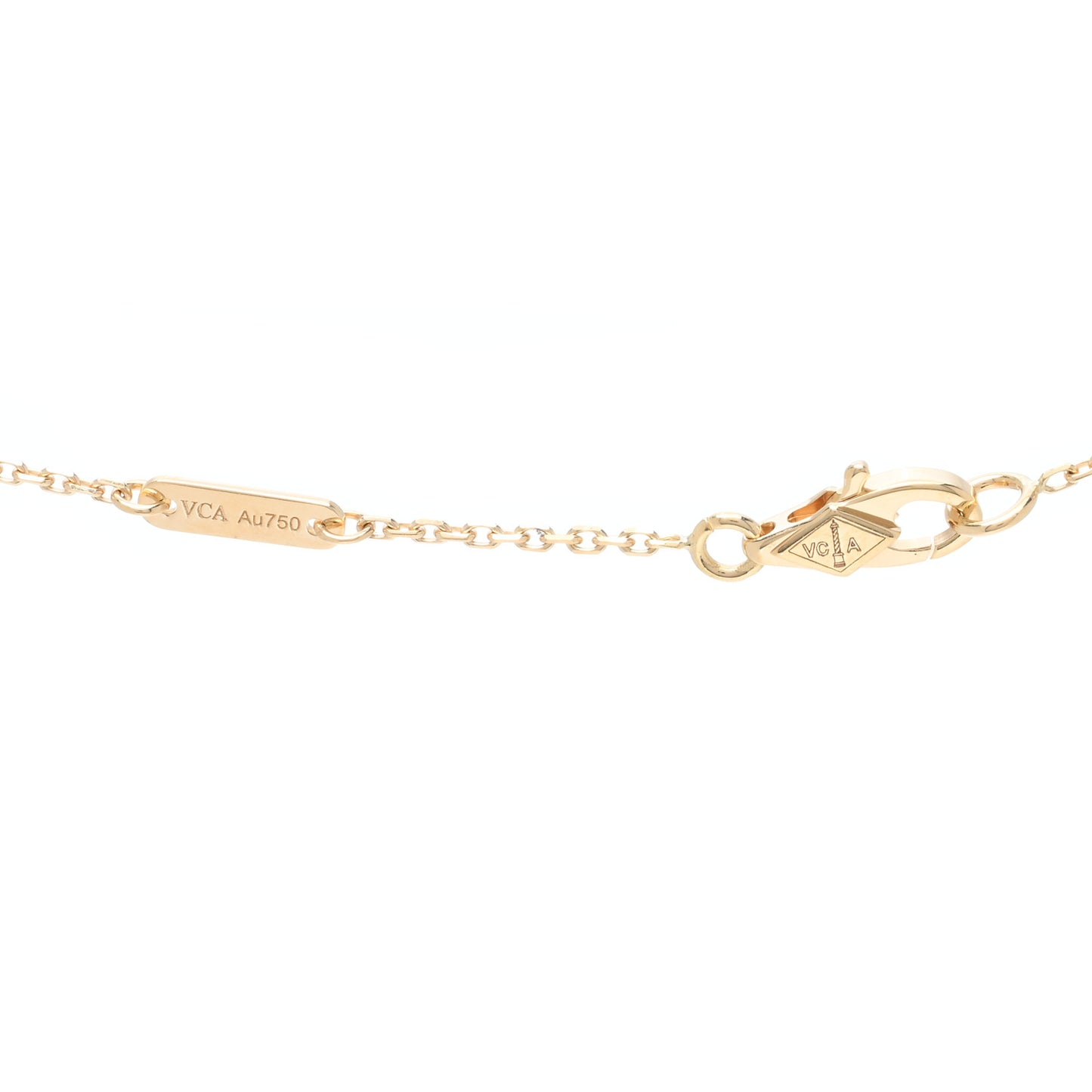 18K Yellow Gold Diamond Mini Frivole Pendant Pave Necklace