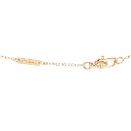 Van Cleef & Arpels 18K Yellow Gold Diamond Mini Frivole Pendant Pave Necklace 4 of 5