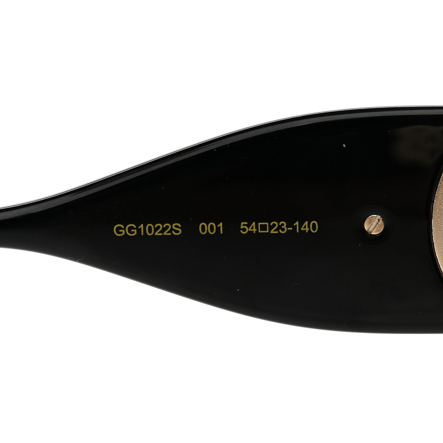 Acetate Rectangular Frame Chain Sunglasses GG1022S Black