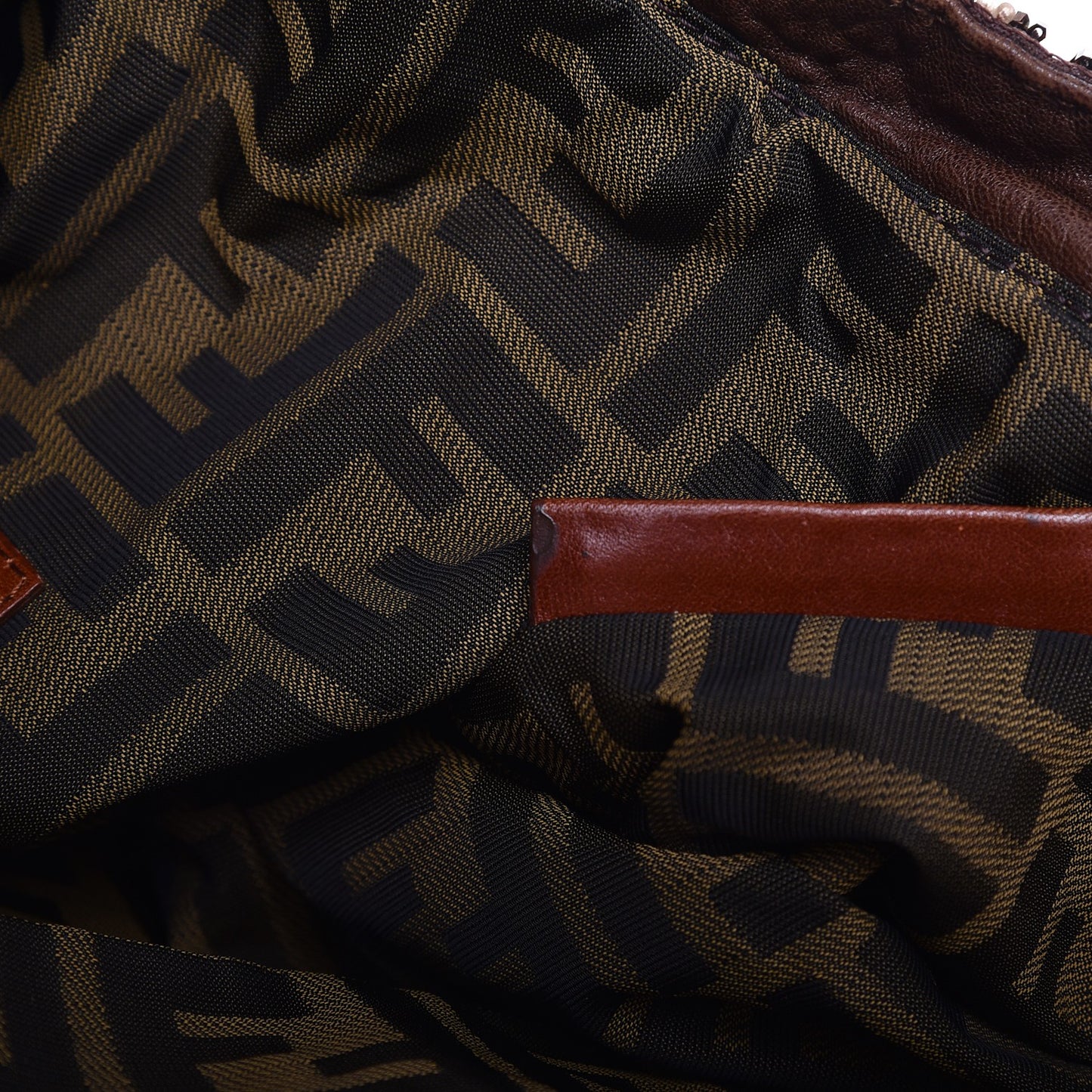 Nappa Embroidered Spy Cognac Avorio