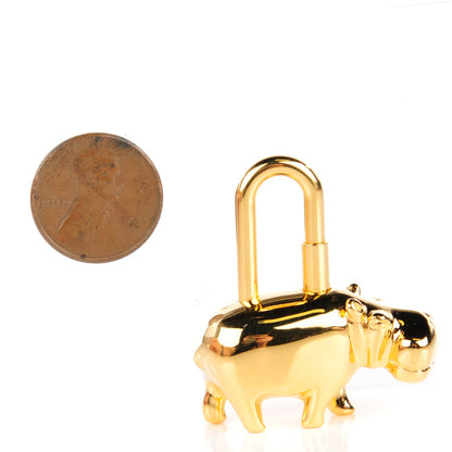 Hermes Annee Des Fleuves Hippo Cadena Lock Gold 2 of 5