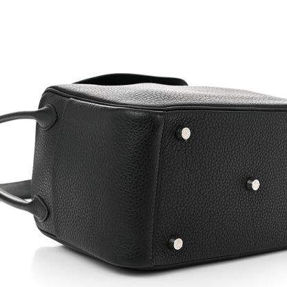 Hermes Taurillon Clemence Lindy 26 Black 9 of 10