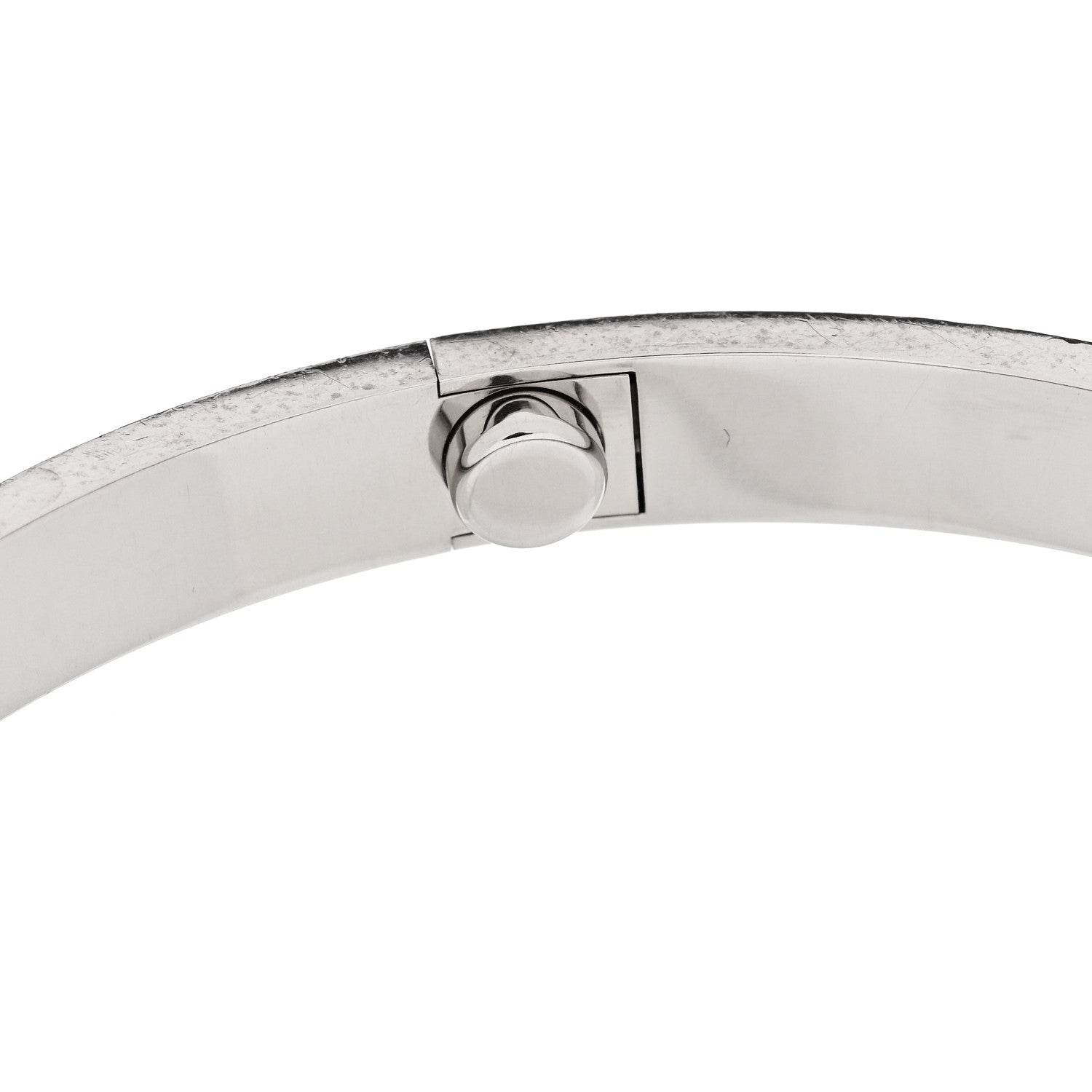 Cartier 18K White Gold LOVE Bracelet 21 7 of 9