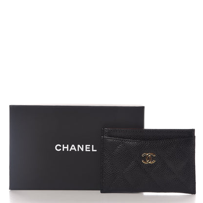 Chanel Caviar Quilted Card Holder Black 8 of 8