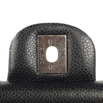 Chanel Caviar Quilted Medium Double Flap Black 8 of 8