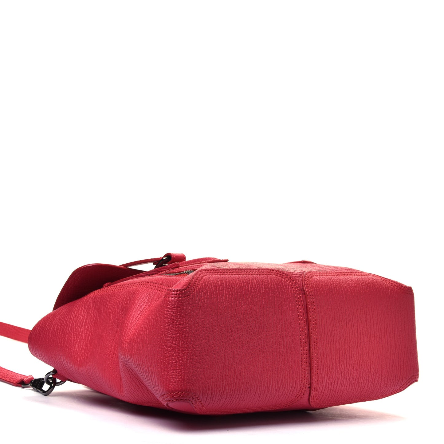 Textured Calfskin Medium Pashli Satchel Raspberry