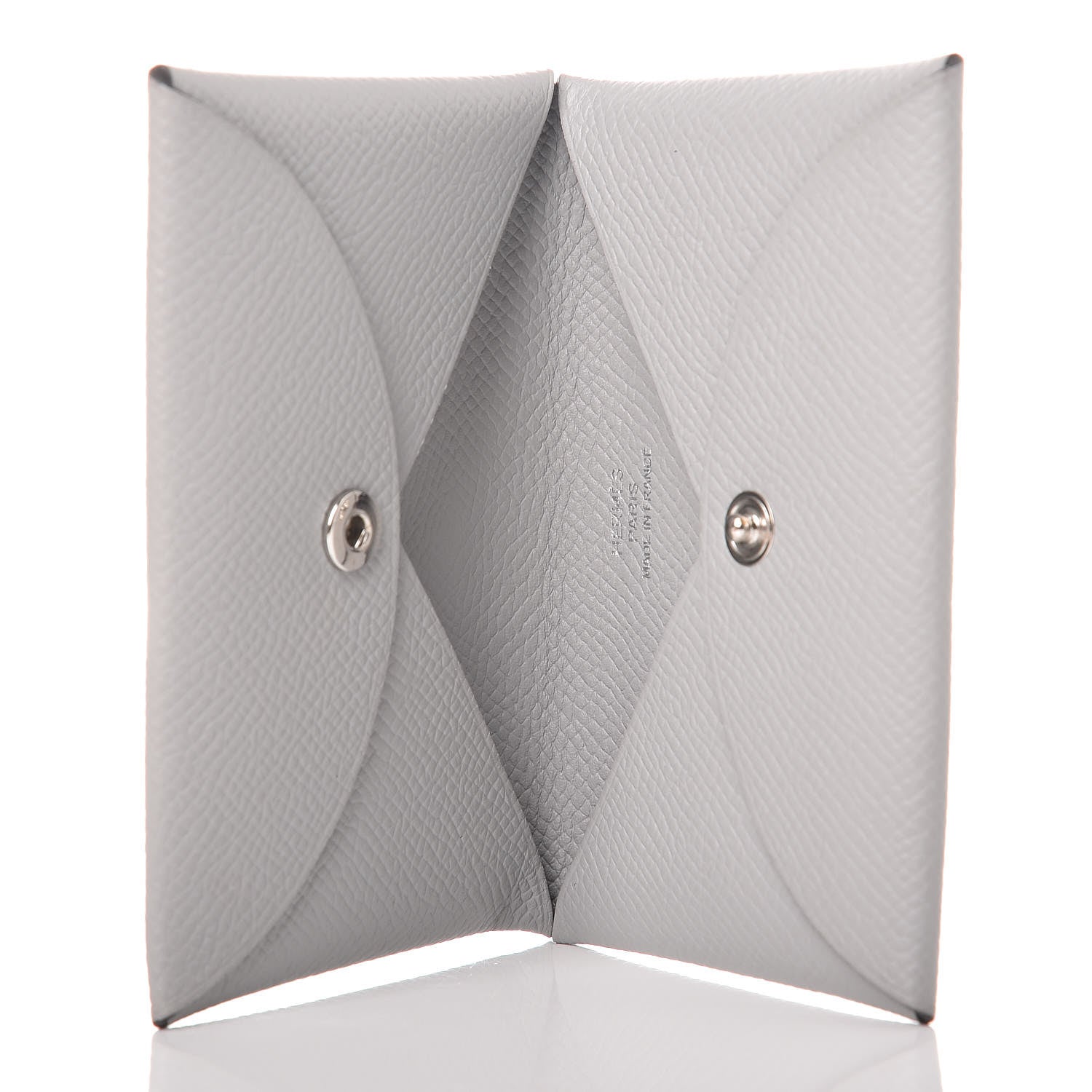 Hermes Epsom Calvi Card Case Bleu Glacier 5 of 8