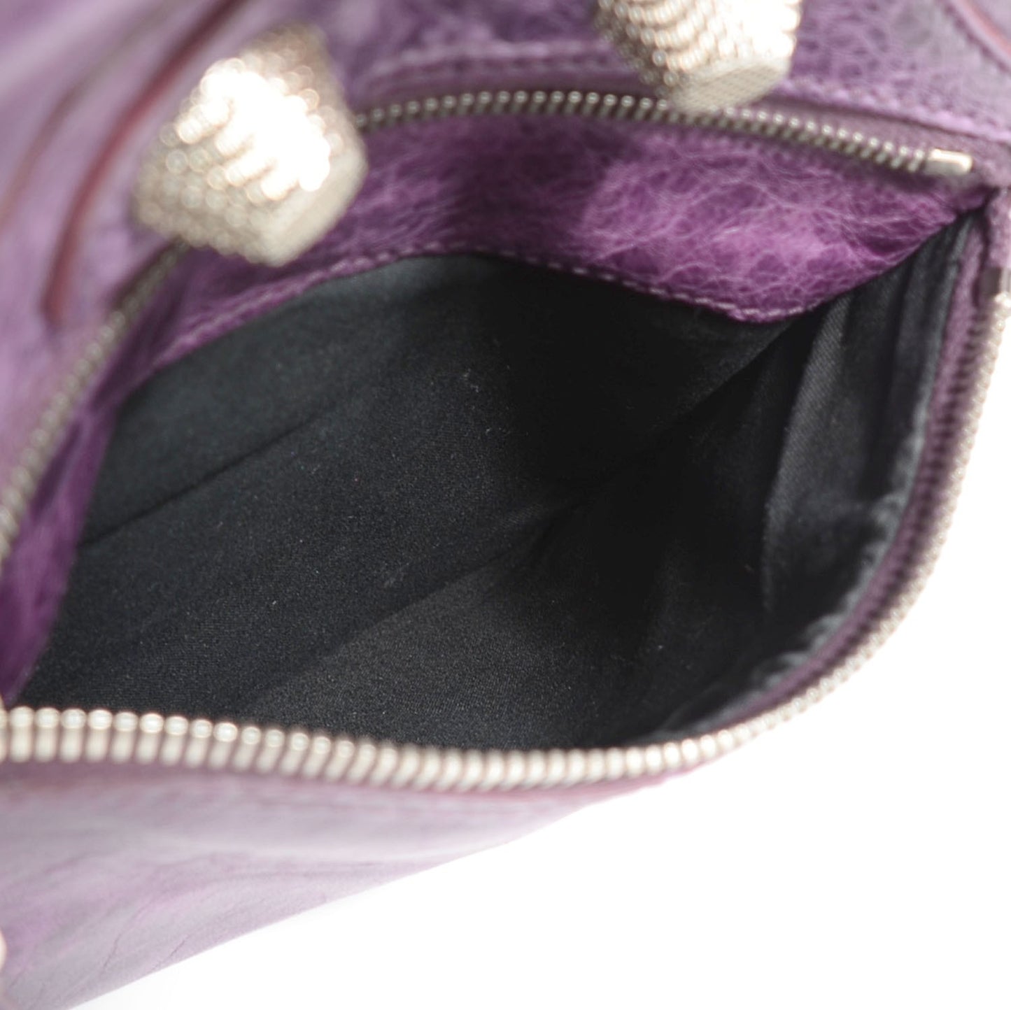 Agneau Giant 21 Silver Hardware Envelope Clutch Raisin