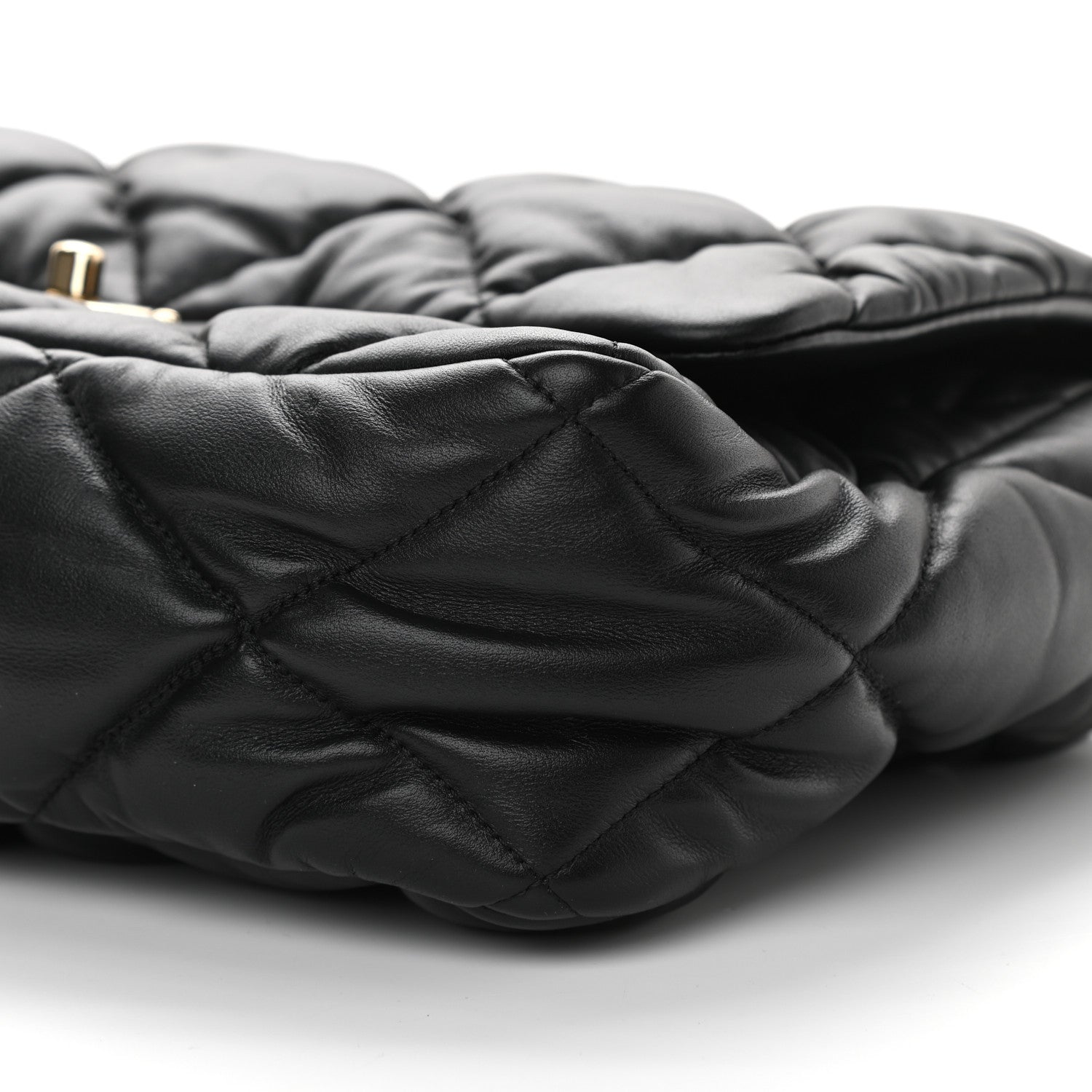 Chanel Calfskin Quilted Large Bubbly Flap Black 9 of 9