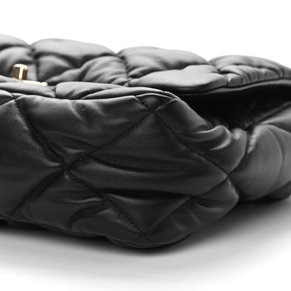 Chanel Calfskin Quilted Large Bubbly Flap Black 9 of 9