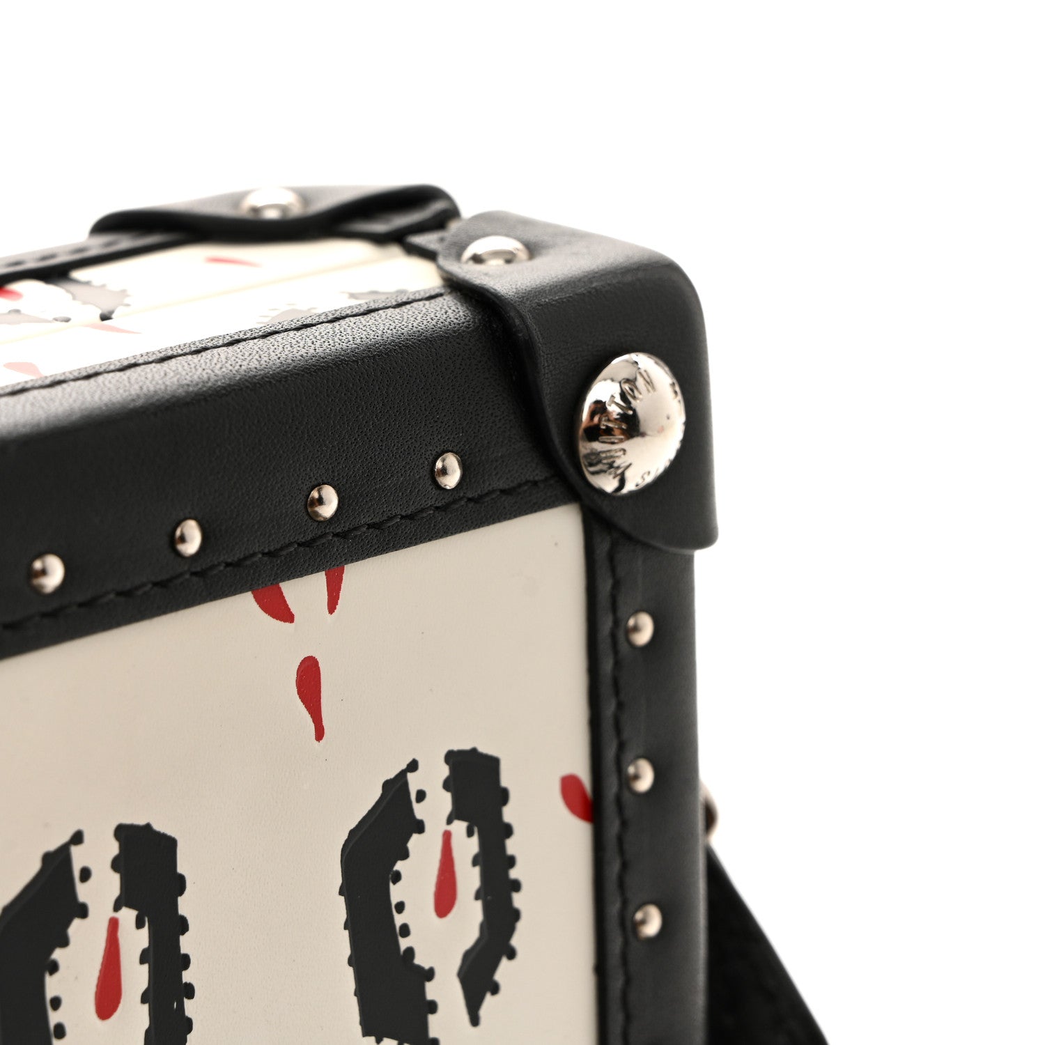 Louis Vuitton Calfskin Graphic Print Petite Malle 14 of 15