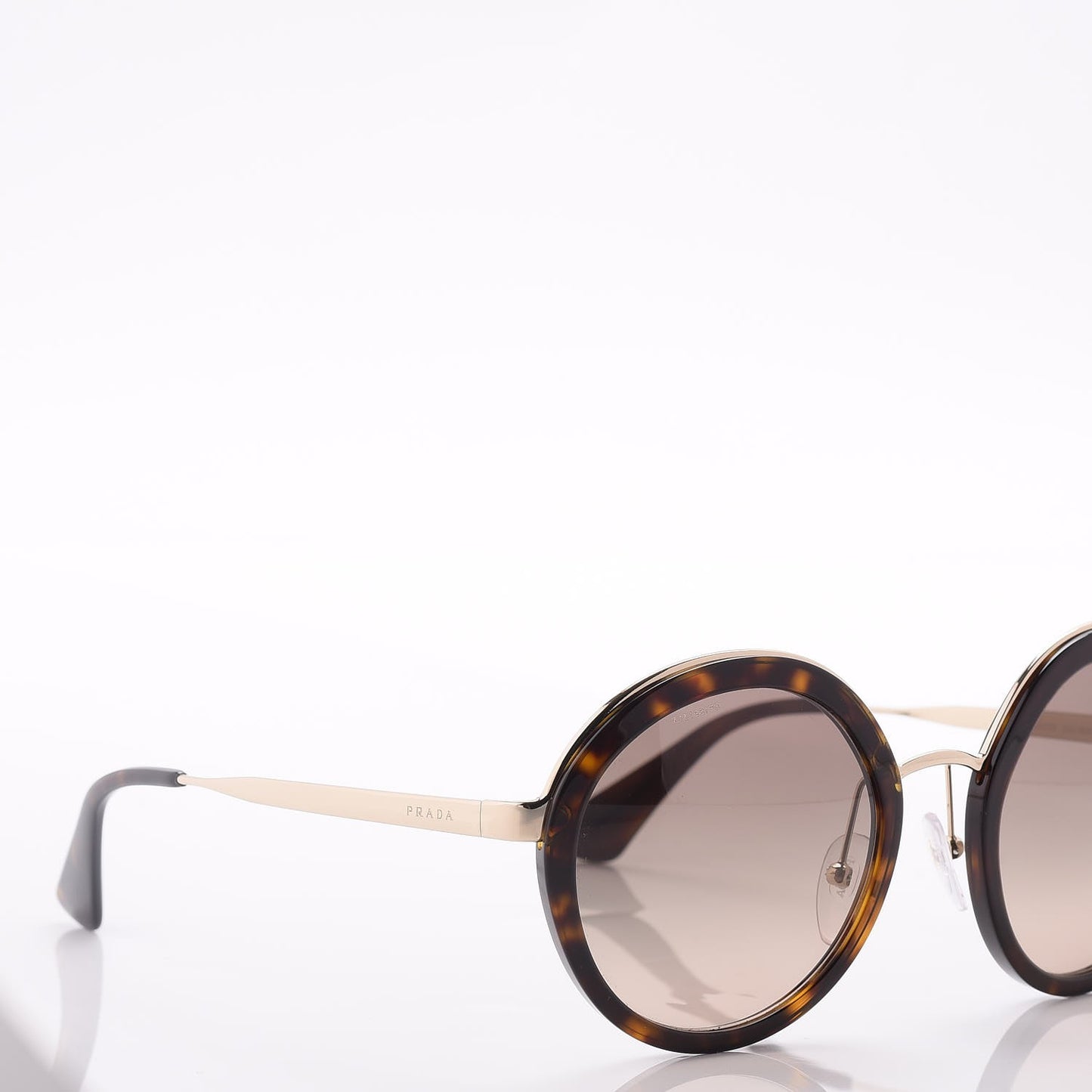 Round Frame Sunglasses SPR 50T Tortoise Gold