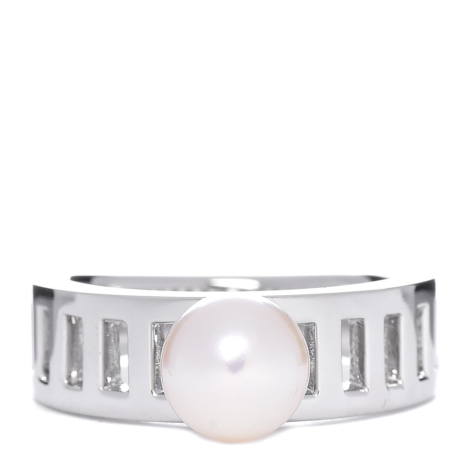 Mikimoto Platinum Akoya Pearl 7.5mm Ring 53 6.5 1 of 5