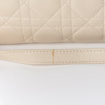 Christian Dior Lambskin Cannage Medium Lady Dior Light Beige 19 of 25