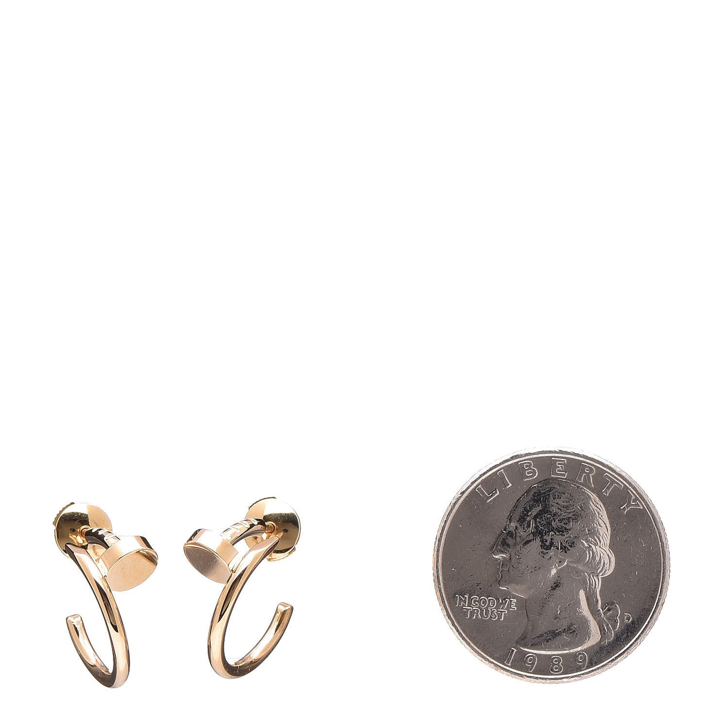18K Yellow Gold Juste Un Clou Hoop Earrings