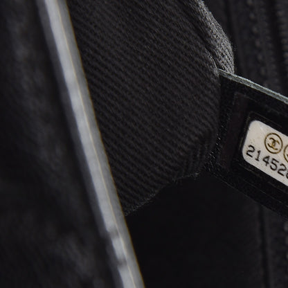 Chanel Metallic Goatskin Quilted Large City Rock Flap Black 7 of 8