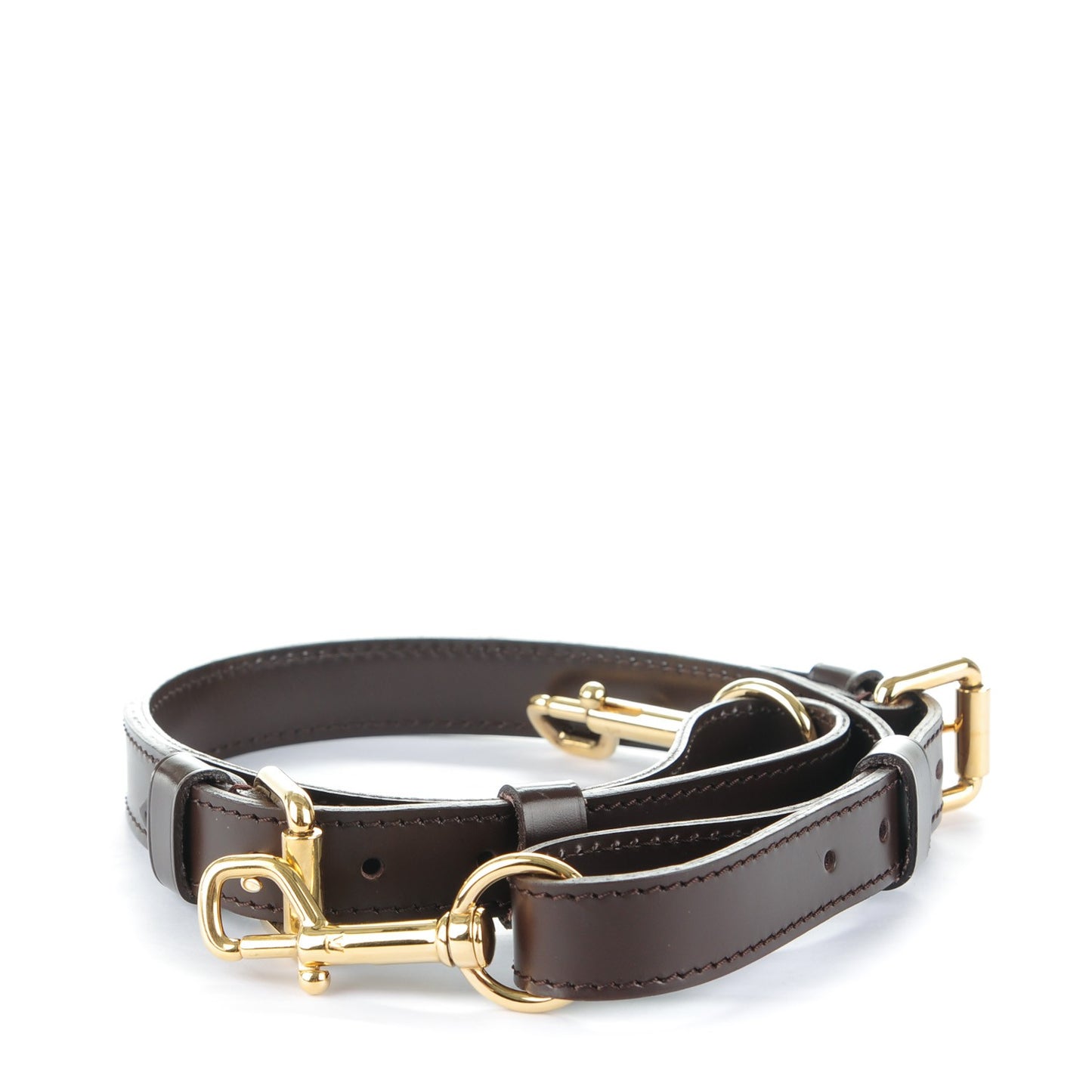 Calfskin Adjustable Trevi Shoulder Strap Brown