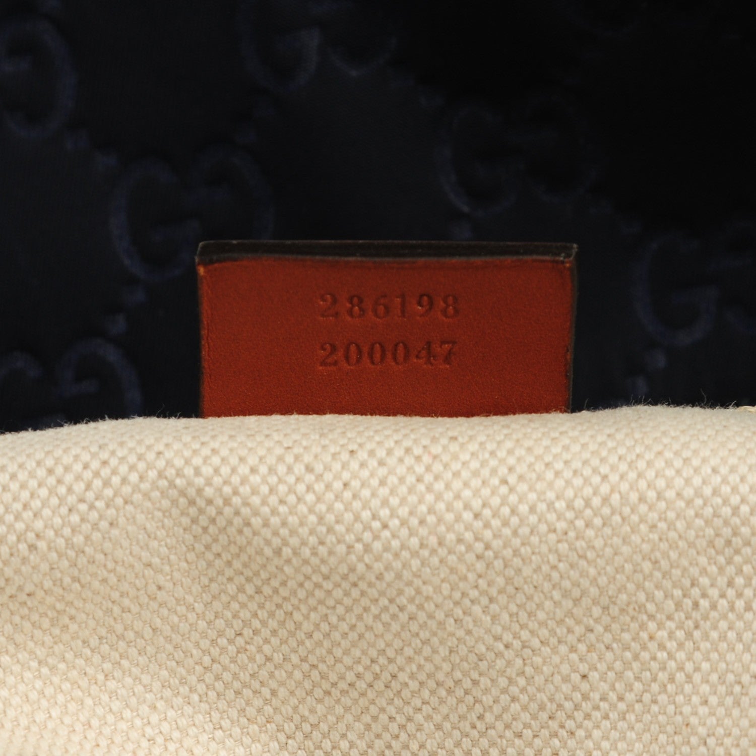 Gucci Nylon Monogram Large Tote Blue 7 of 7
