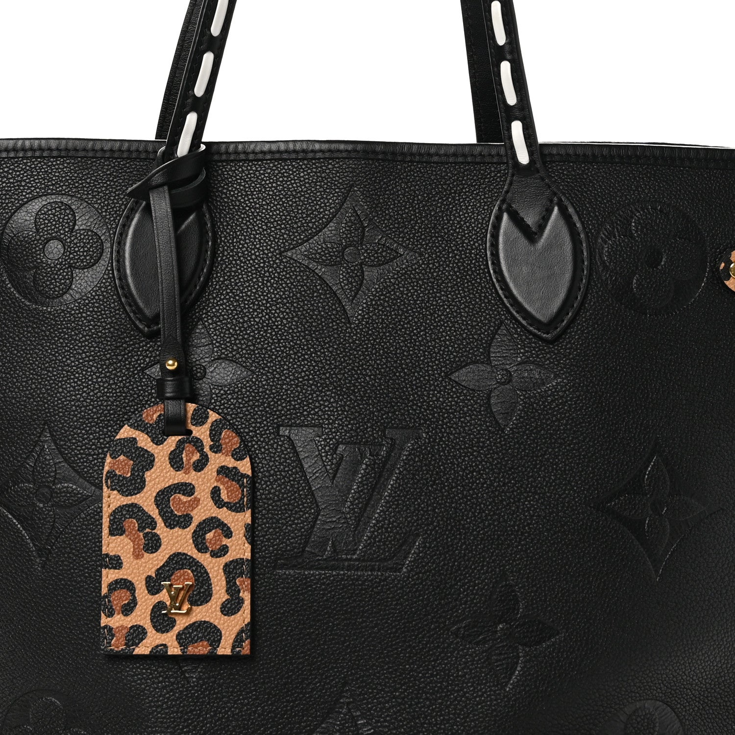 Louis Vuitton Empreinte Monogram Giant Wild at Heart Neverfull MM Black 7 of 9