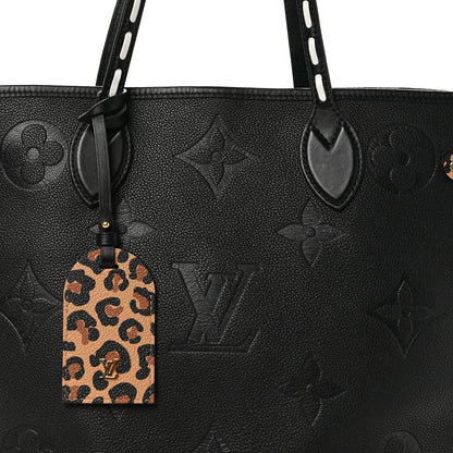 Louis Vuitton Empreinte Monogram Giant Wild at Heart Neverfull MM Black 7 of 9