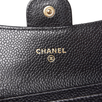 Chanel Caviar Quilted Flap Card Holder Black 6 of 9