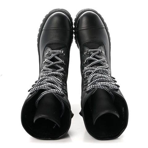 Vitello Montana Neoprene Combat Boots 36 Black