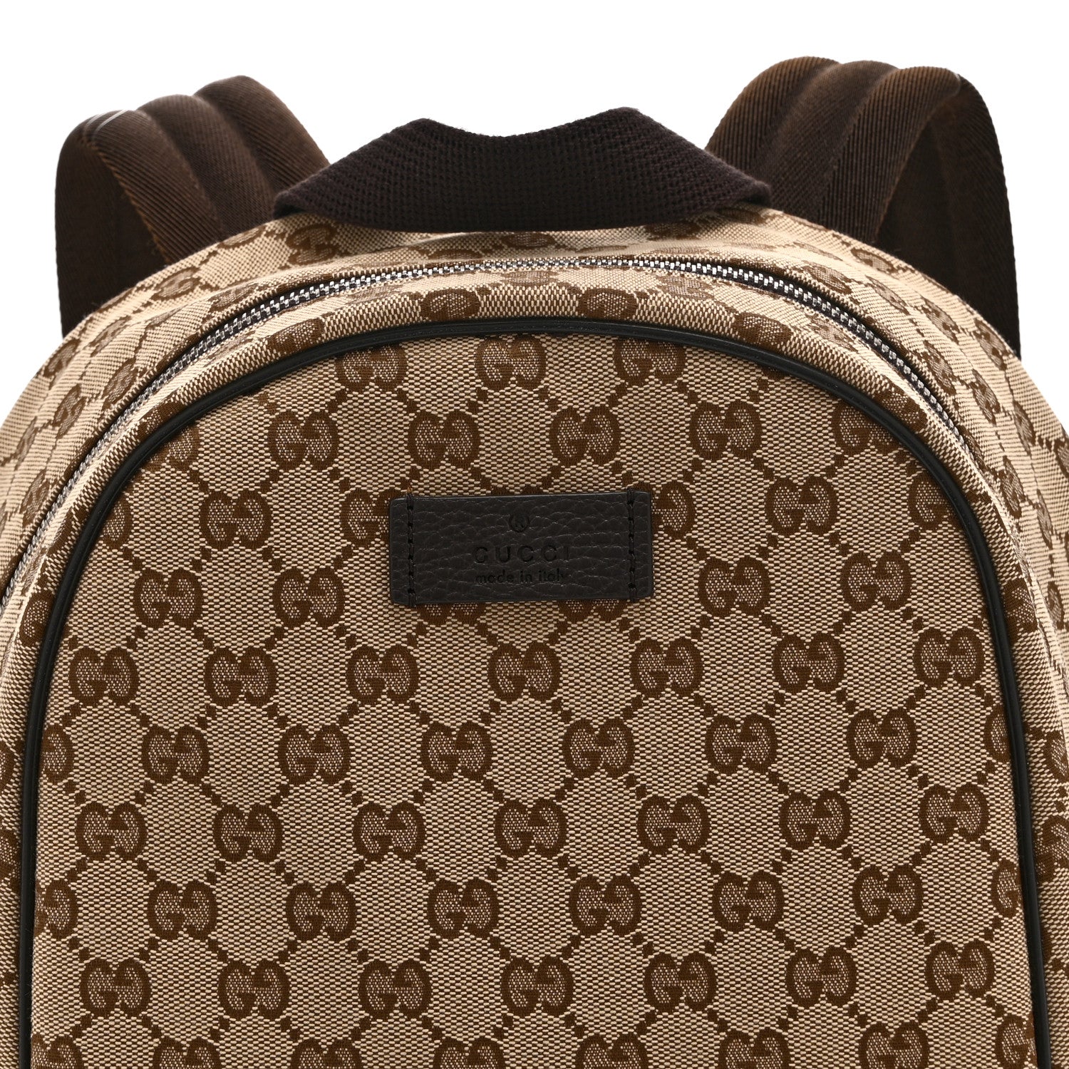 Gucci Monogram Travel Backpack Dark Brown 9 of 11