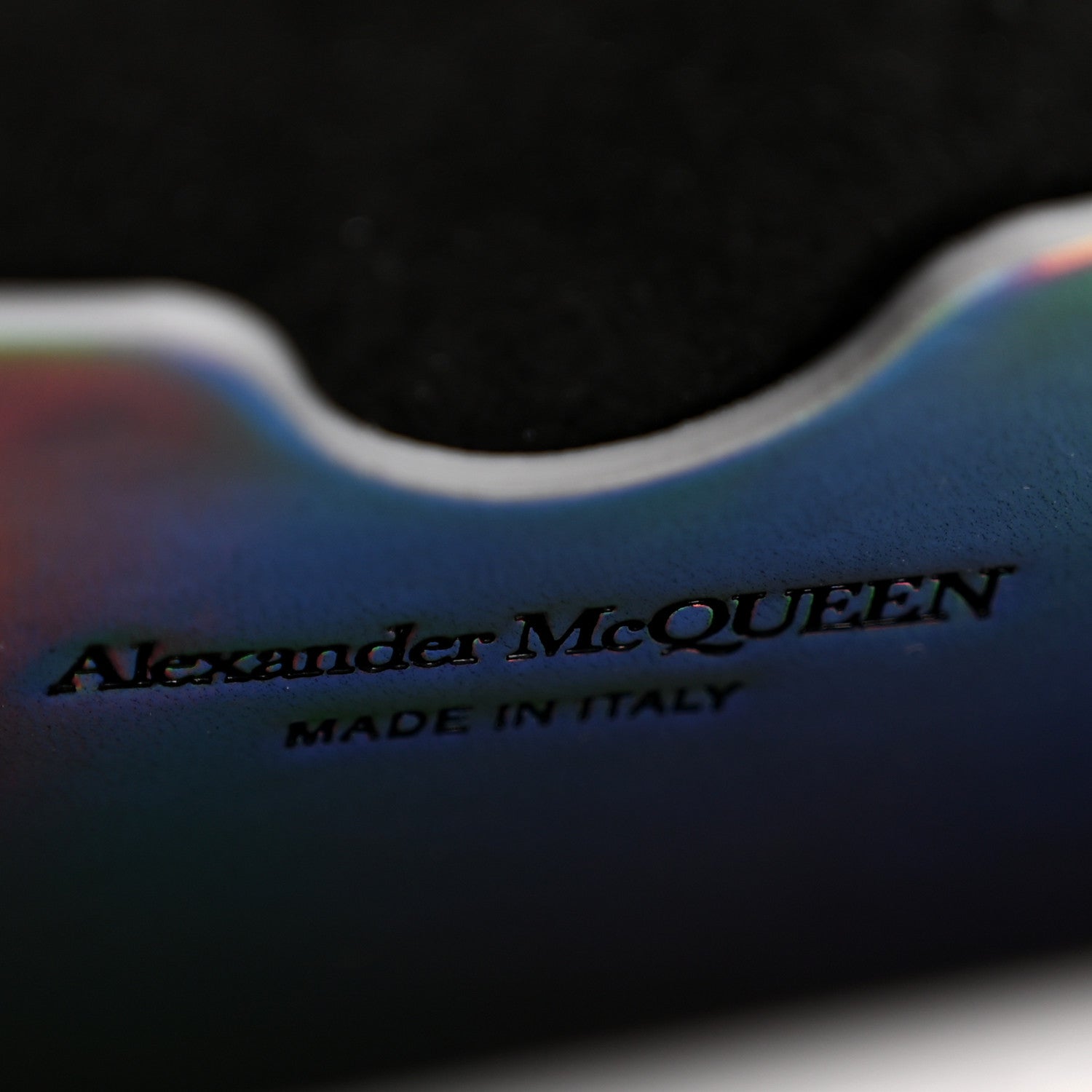 Alexander McQueen Iridescent Calfskin Skull Crossbody Silver 6 of 10