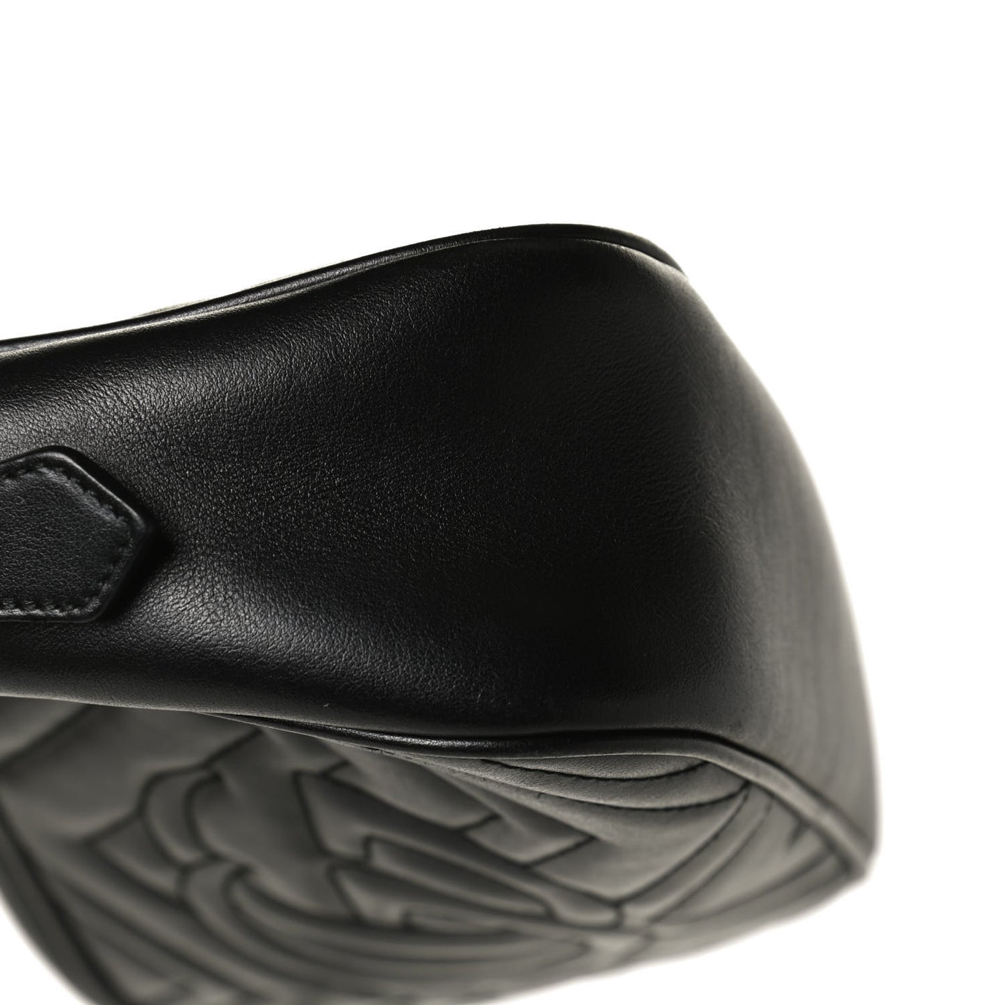 Calfskin Matelasse Small GG Marmont Chain Shoulder Bag Black