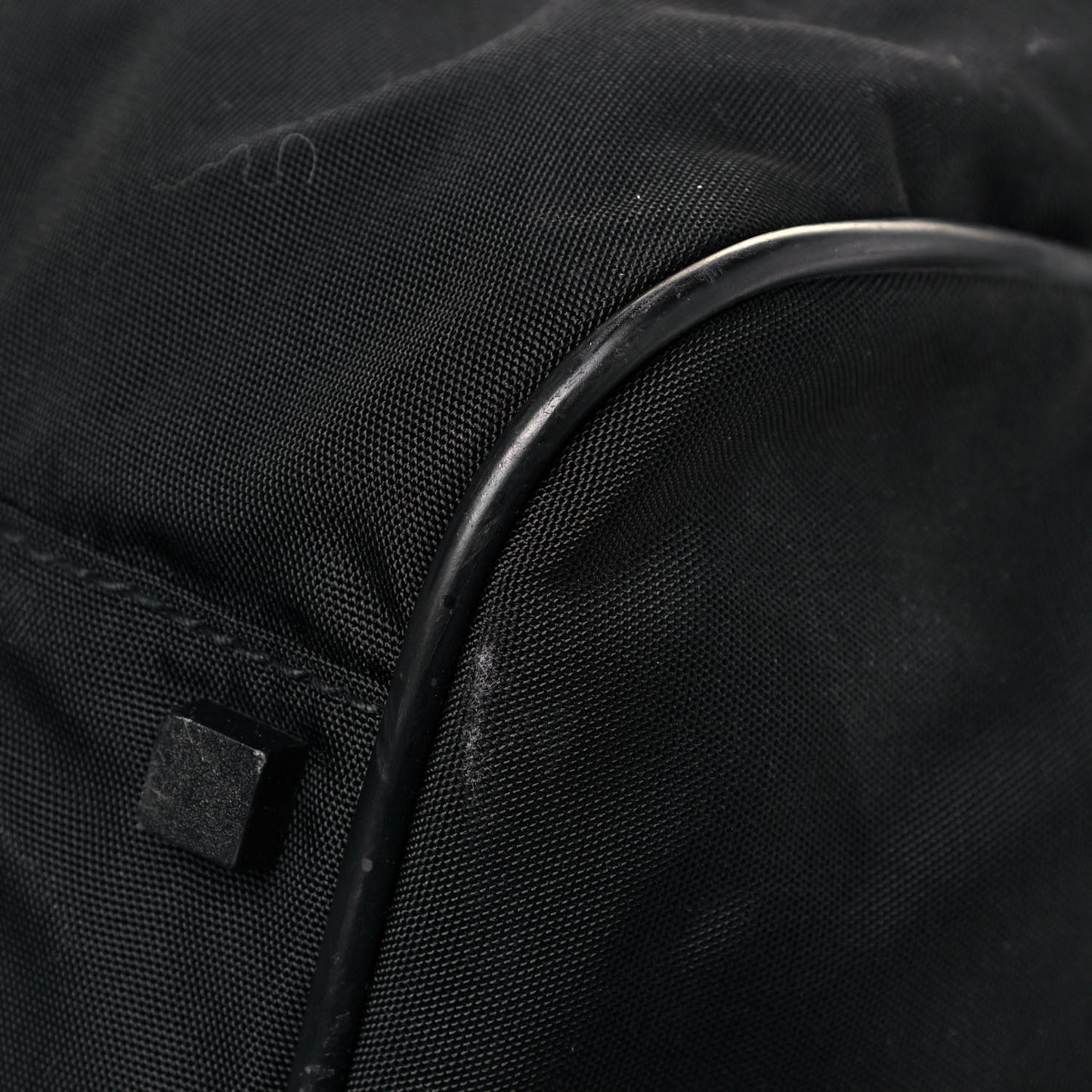 Nylon Large Duffle Bag Black