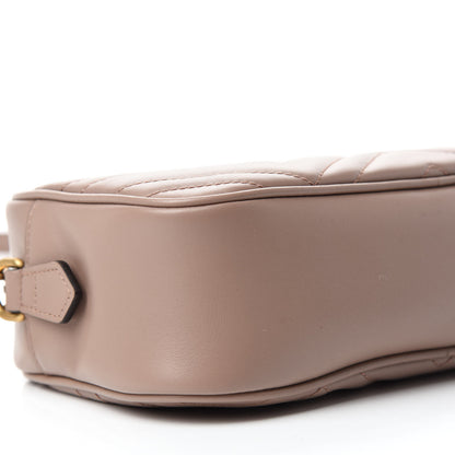 Gucci Calfskin Matelasse Small GG Marmont Chain Shoulder Bag Porcelain Rose 6 of 12