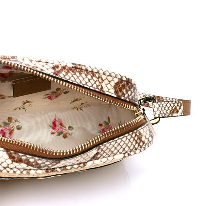 Gucci Raffia Elaphe Mini Ophidia Shoulder Bag Natural Cream Brown 4 of 4
