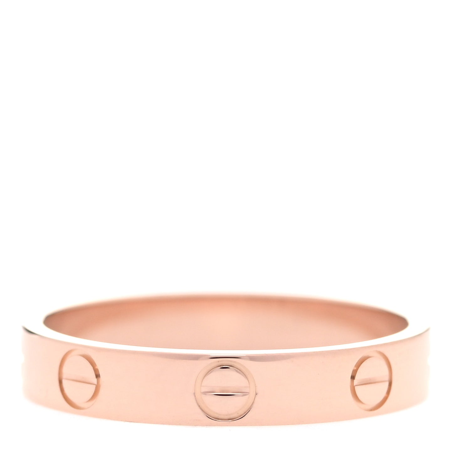 18K Pink Gold 3.5mm LOVE Wedding Band Ring 55 7.25