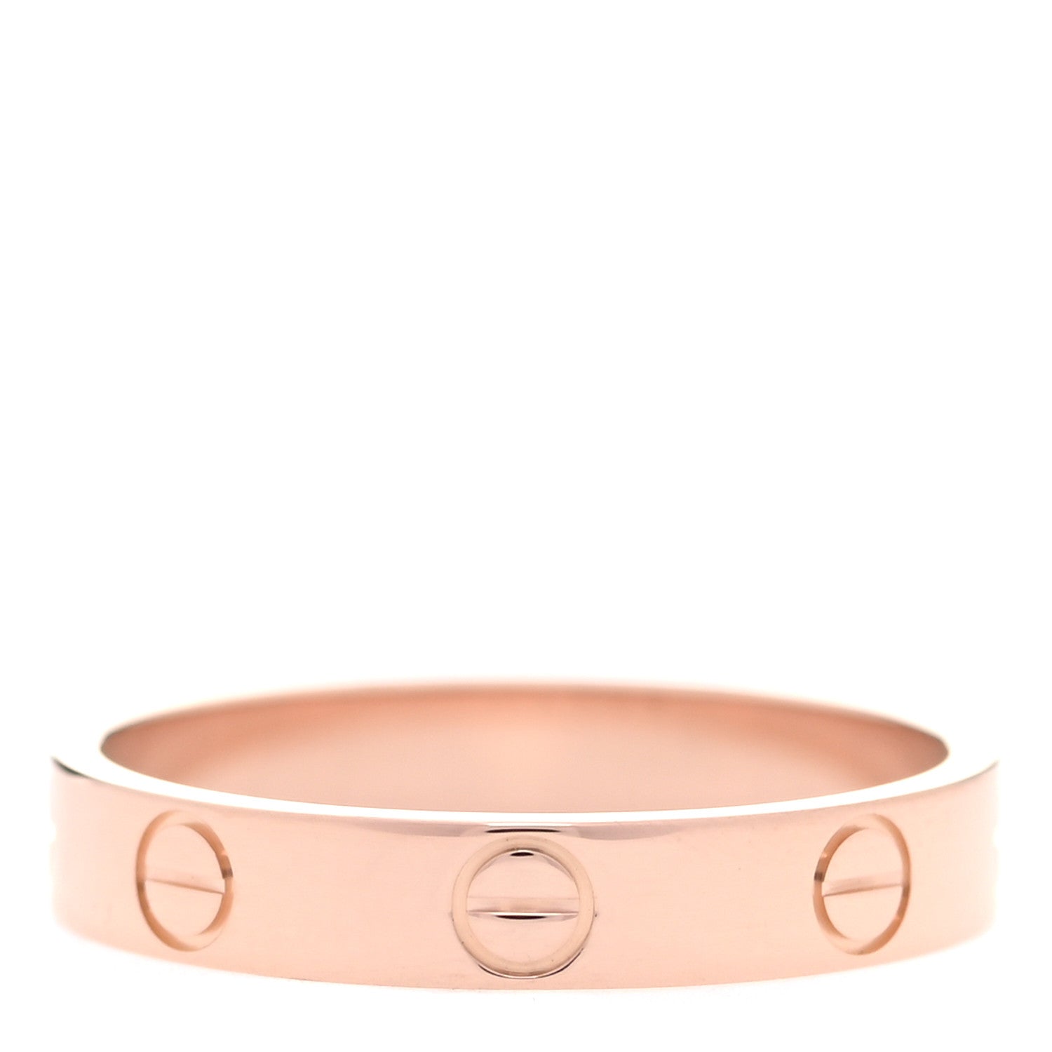 Cartier 18K Pink Gold 3.5mm LOVE Wedding Band Ring 55 7.25 3 of 4