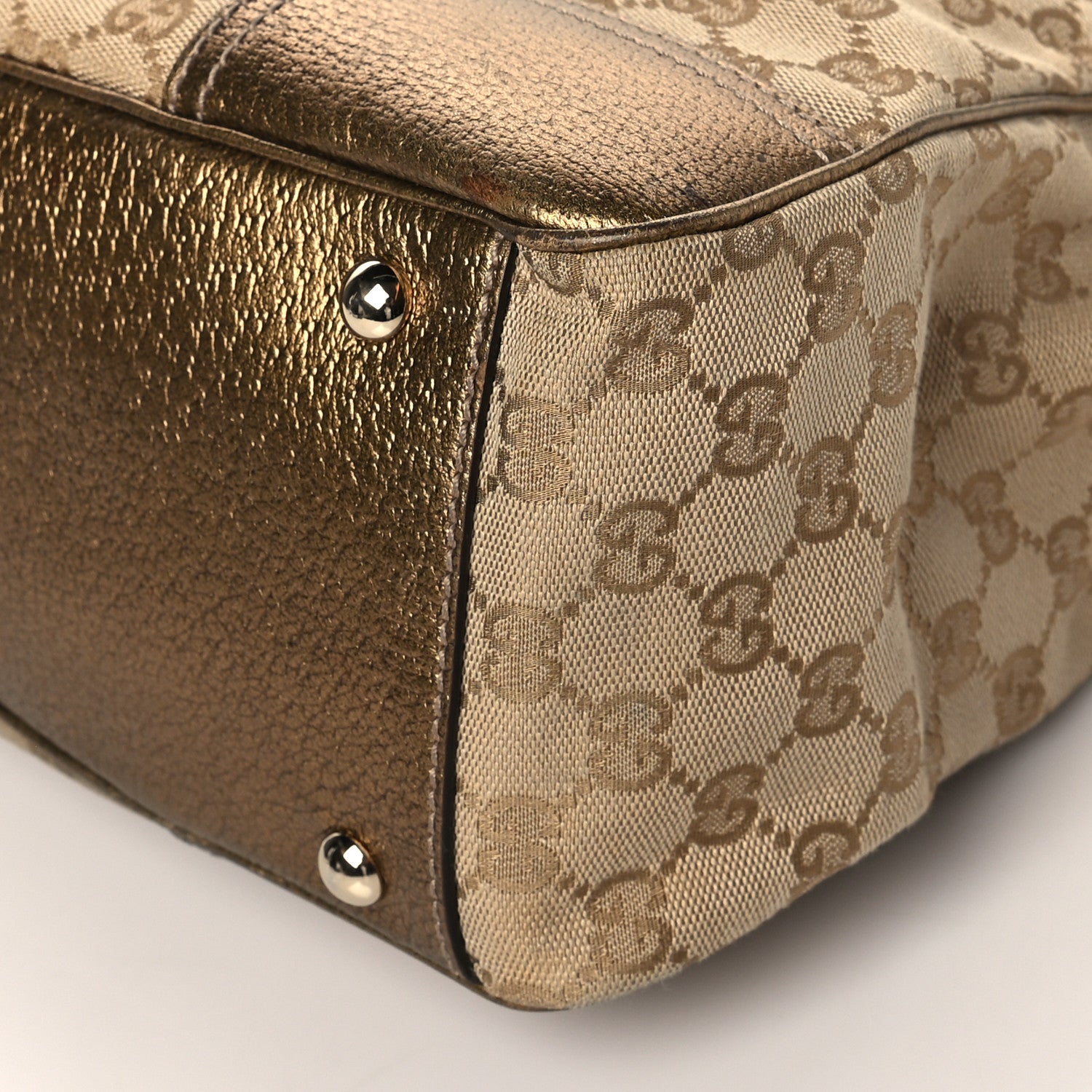 Gucci Monogram Medium Princy Tote Gold 11 of 11