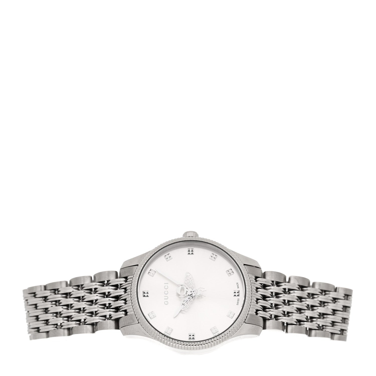 Gucci Stainless Steel 29mm G-Timeless Bee Quartz Watch 2 of 4