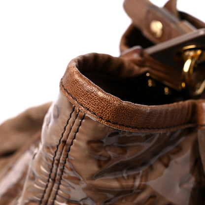 Louis Vuitton Suede Patent Monogram Irene Brown 13 of 17