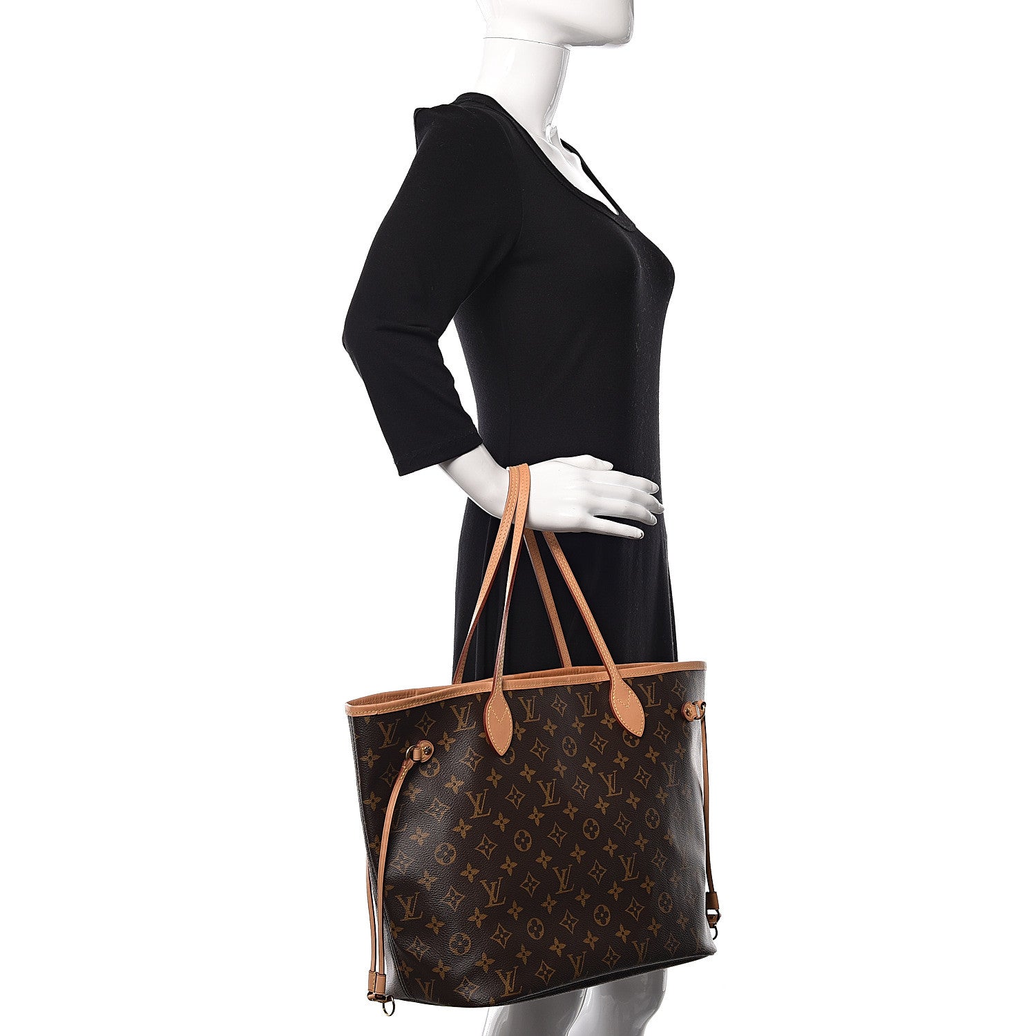 Louis Vuitton Monogram Neo Neverfull MM Rose Ballerine 2 of 9