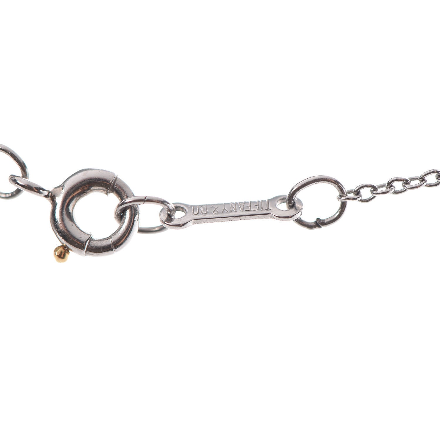 Tiffany Platinum Diamond .12ct Elsa Peretti Diamonds by the Yard Pendant Necklace 6 of 6