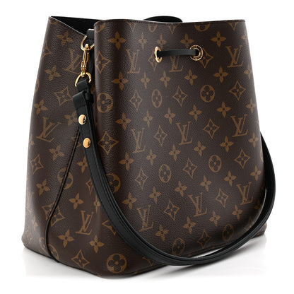 Louis Vuitton Monogram Neonoe MM Black 3 of 9