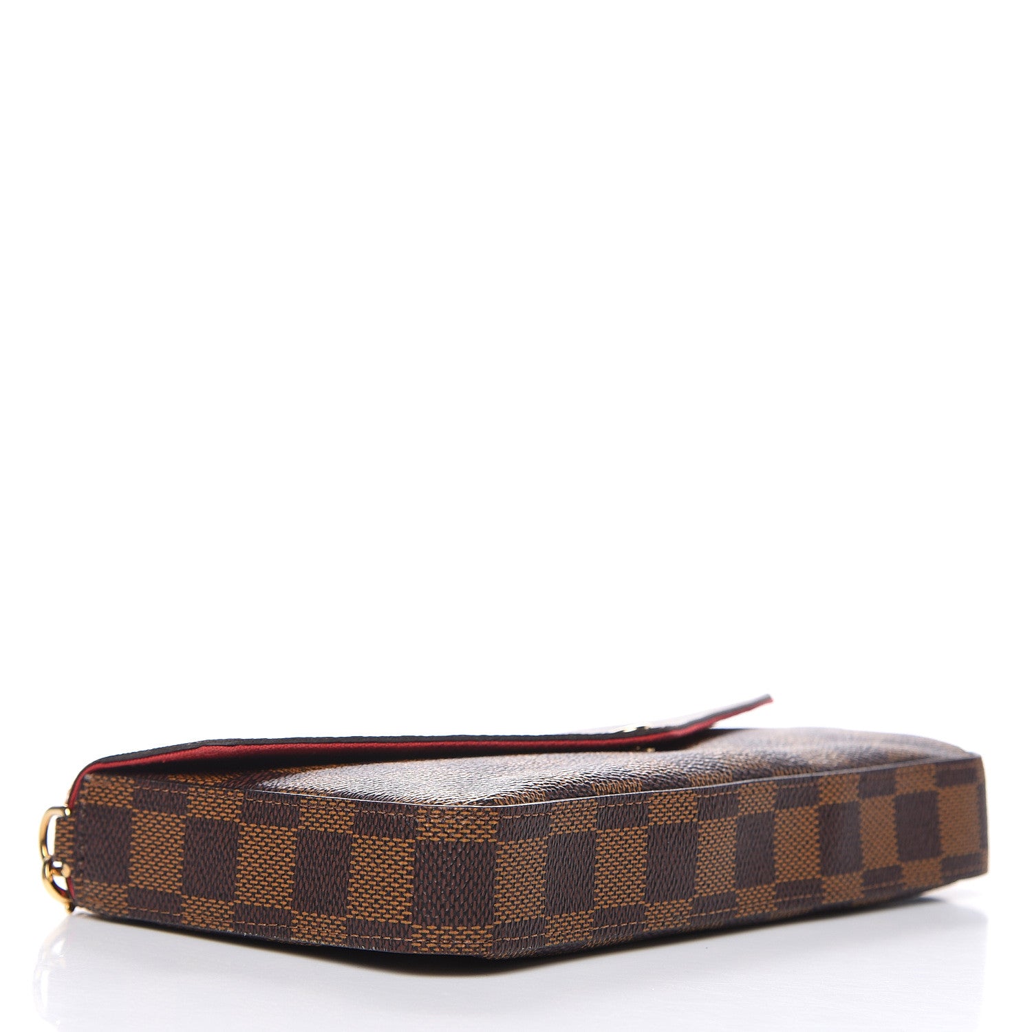Louis Vuitton Damier Ebene Pochette Felicie Chain Wallet 4 of 14