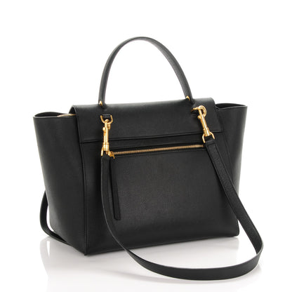 Celine Baby Grained Calfskin Mini Belt Bag Black 3 of 8