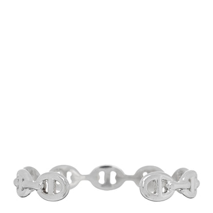 Hermes Sterling Silver MM Chaine d'Ancre Enchainee Cuff Bracelet ST 2 of 4