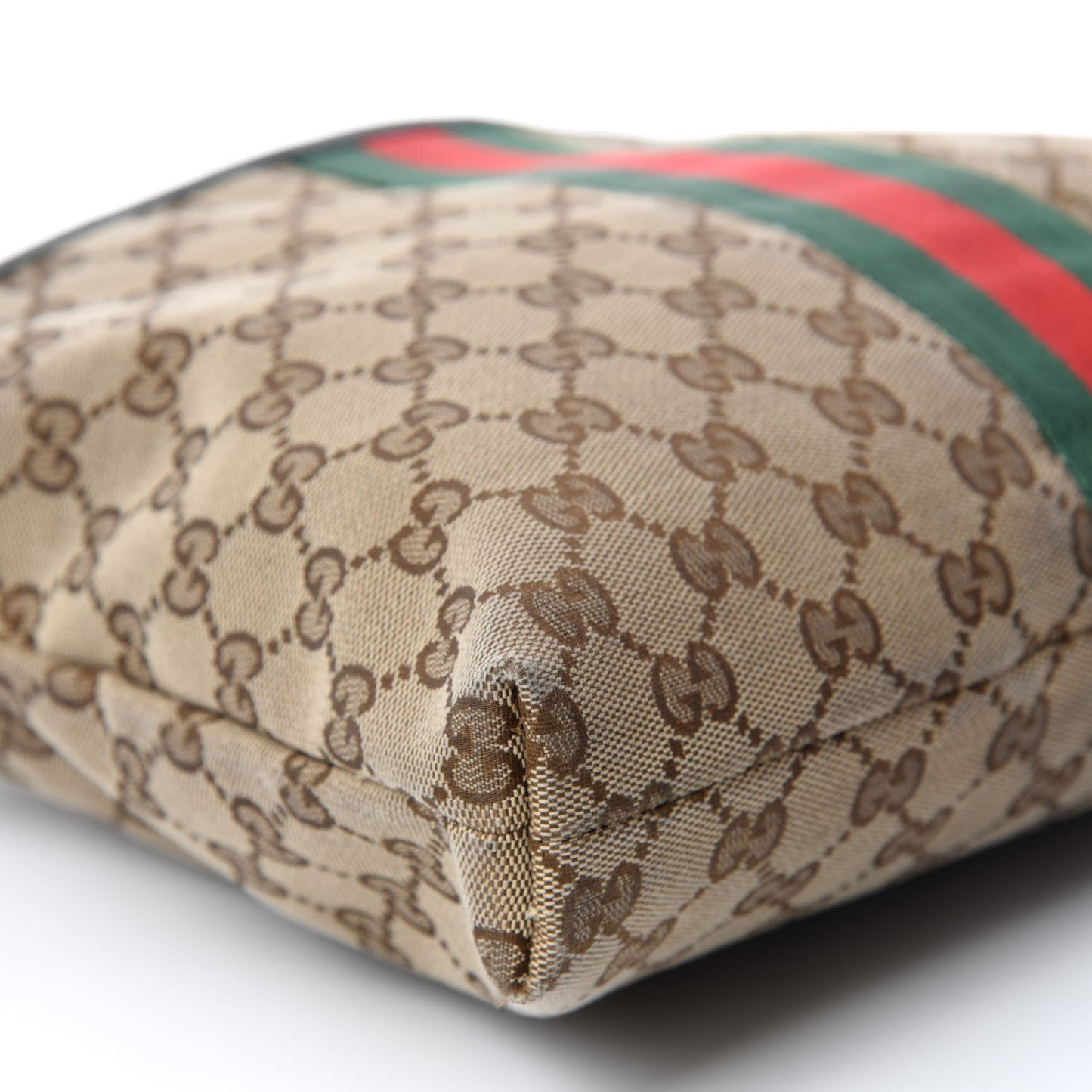GG Monogram Web Flat Messenger Bag Black
