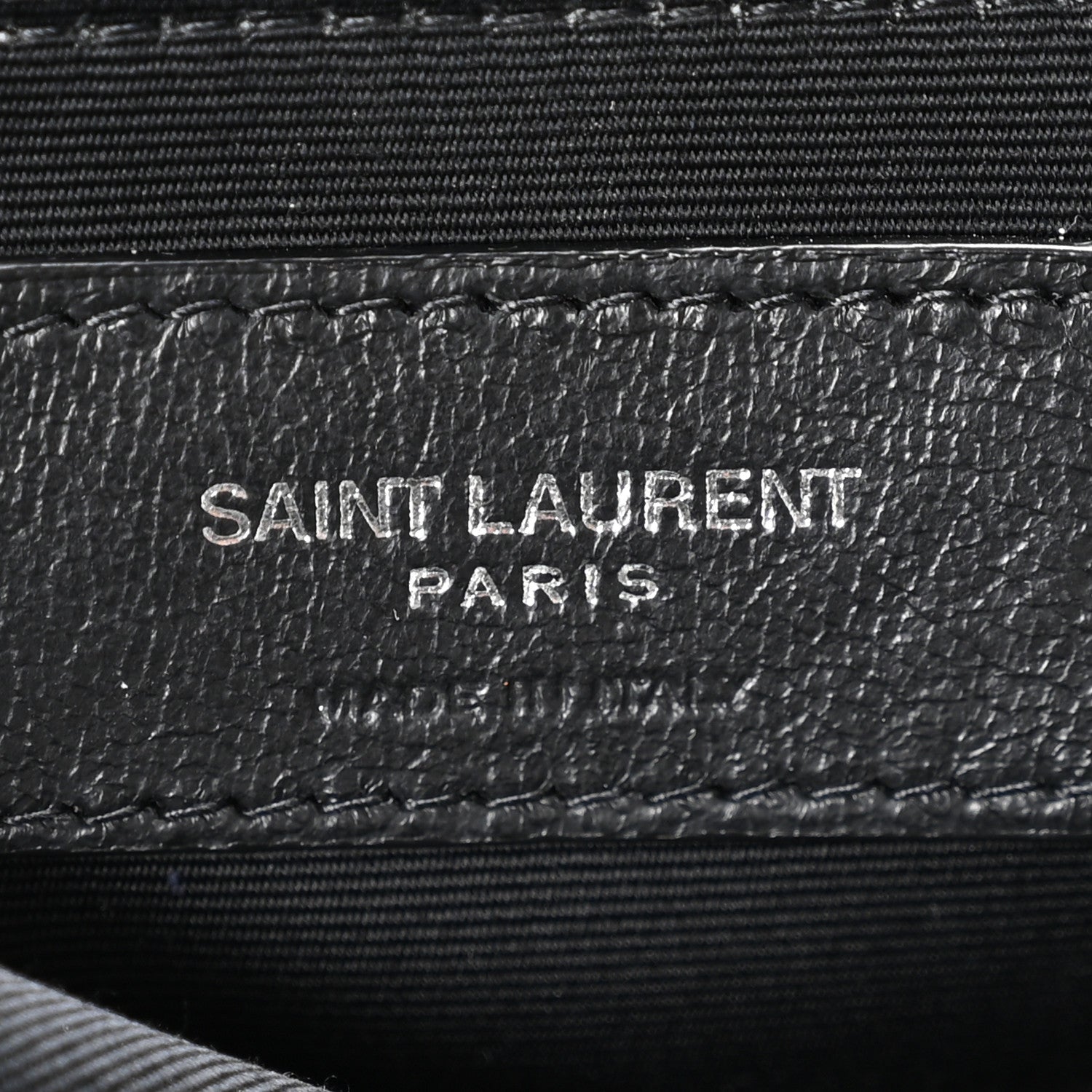 Saint Laurent Calfskin Y Quilted Monogram Large Loulou Chain Satchel Black 6 of 10