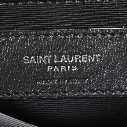 Saint Laurent Calfskin Y Quilted Monogram Large Loulou Chain Satchel Black 6 of 10