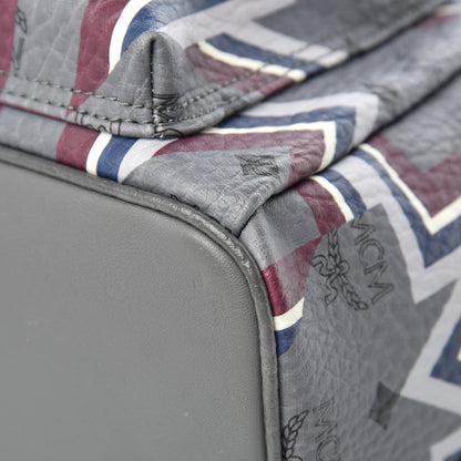 MCM Visetos Gunta Small Stark Backpack Phantom Grey 7 of 17