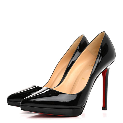 Christian Louboutin Patent Pigalle Plato 100 Pumps 36.5 Black 4 of 8